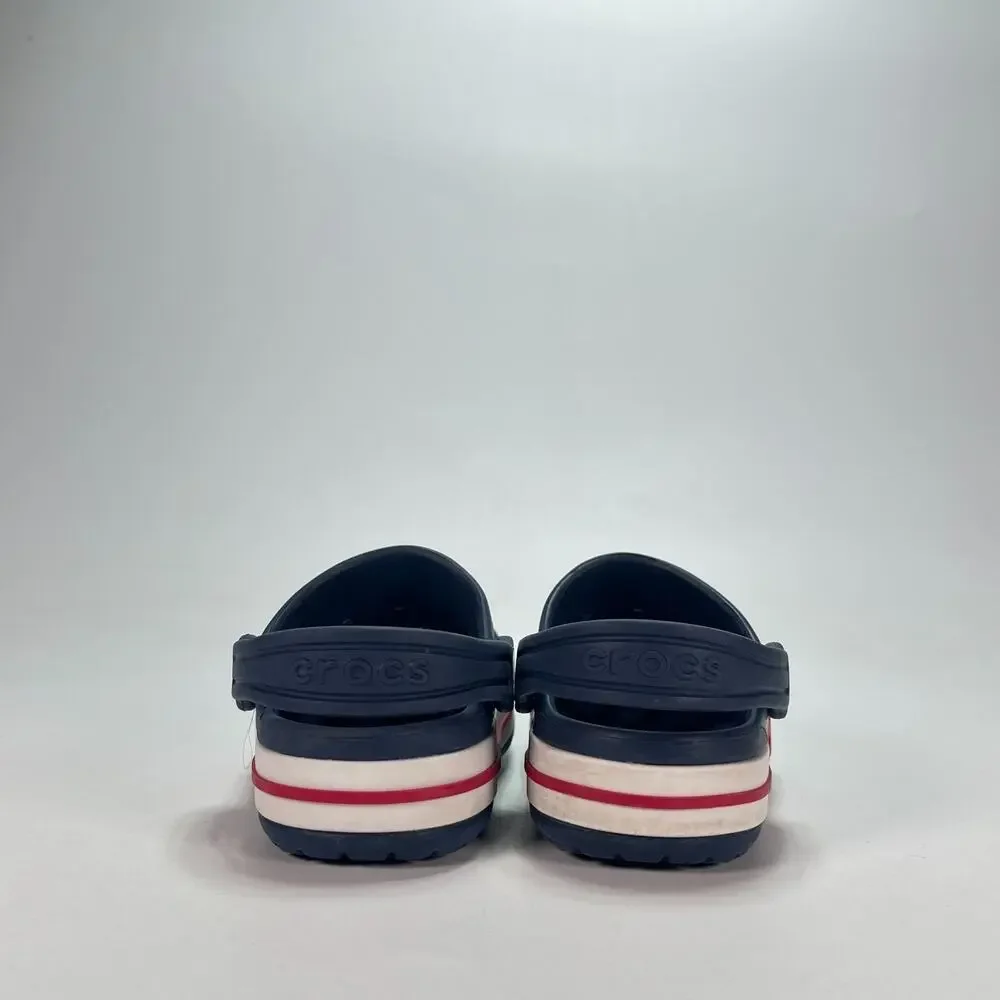 Crocs Bayaband Clogs Navy Pepper Comfortable Casual Slip On Shoes Kids Size 10